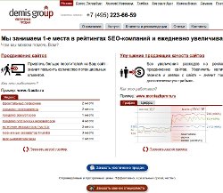 Главная страница сайта demis.ru
