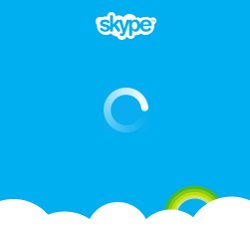 Окно загрузки Skype