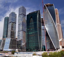 Панорама делового центра Москва-Сити